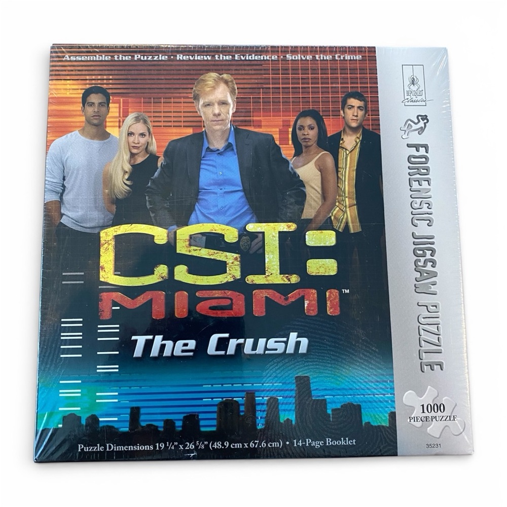 CSI: Miami “The Crush” 1000-Piece Forensic Jigsaw Puzzle 2006
